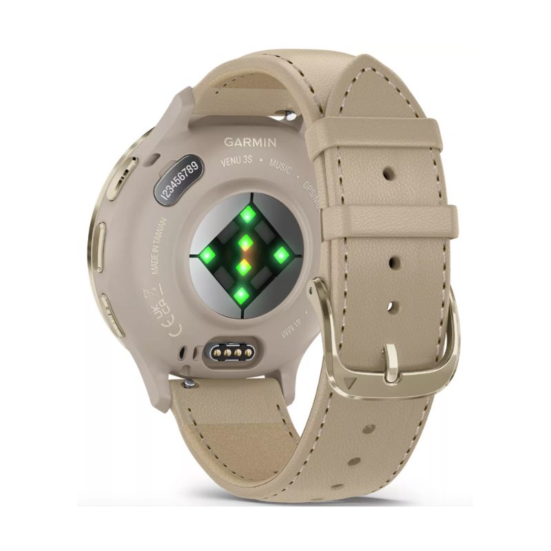 Garmin venu 3 klokke bakfra