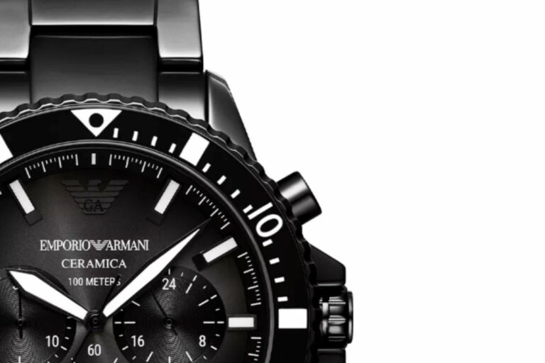 Utsnitt av Emporio Armani Diver Ceramic klokke