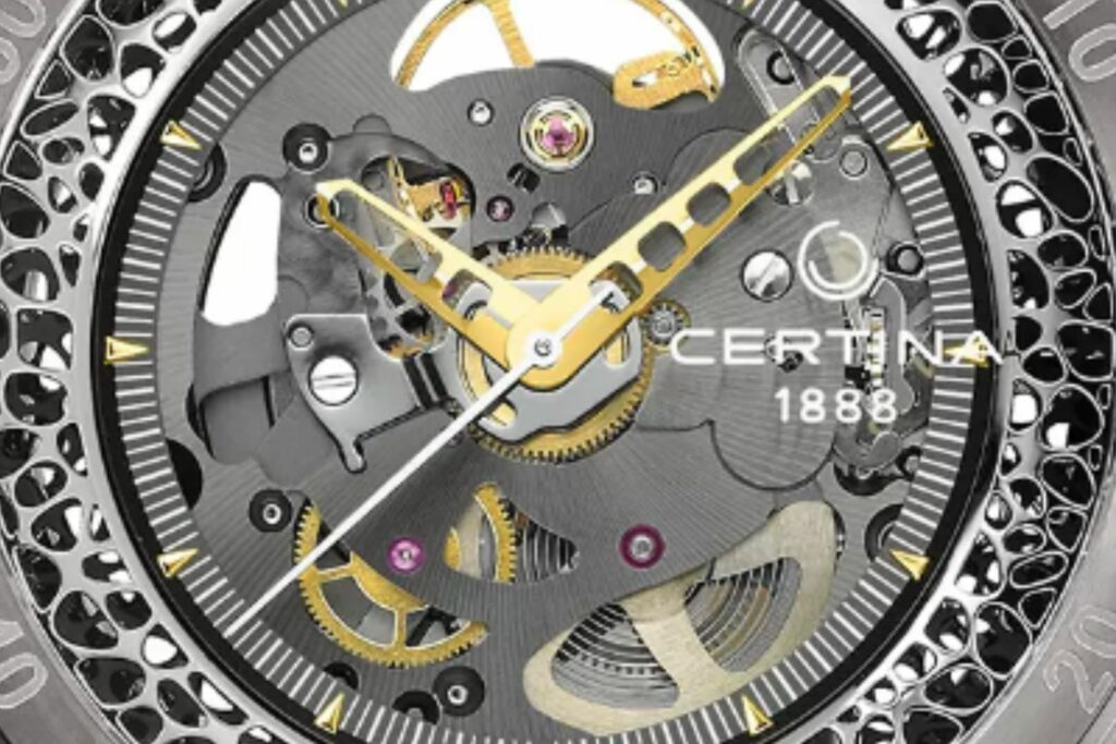 Certina klokke detaljert